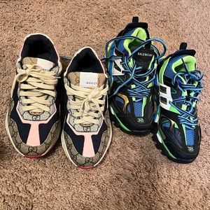 Gucci & Balenciaga Sneakers